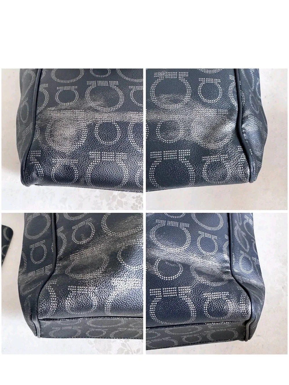 Salvatore Ferragammo Tote Bag with Matching Pouch